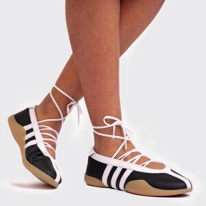 Adidas Women's Black and White Ballet Flats NWT